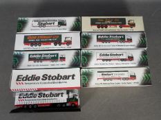 Atlas - A collection of 8 x Eddie Stobart coach and truck models in 1:76 scale including # Scania