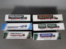 Atlas - A collection of 6 x boxed Eddie Stobart trucks in 1:76 scale including # H132 Scania