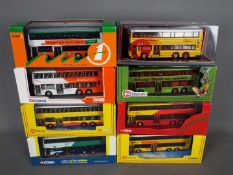 Corgi - A collection of 8 x bus models in 1:76 scale including limited edition # 43208 LOng Win Bus