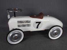 Kalee - Halfords - A vintage style kids ride on car made from steel with rubber tyres and working