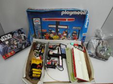 Playmobil / Lego / Wilco Blox - Small collection of building toys,