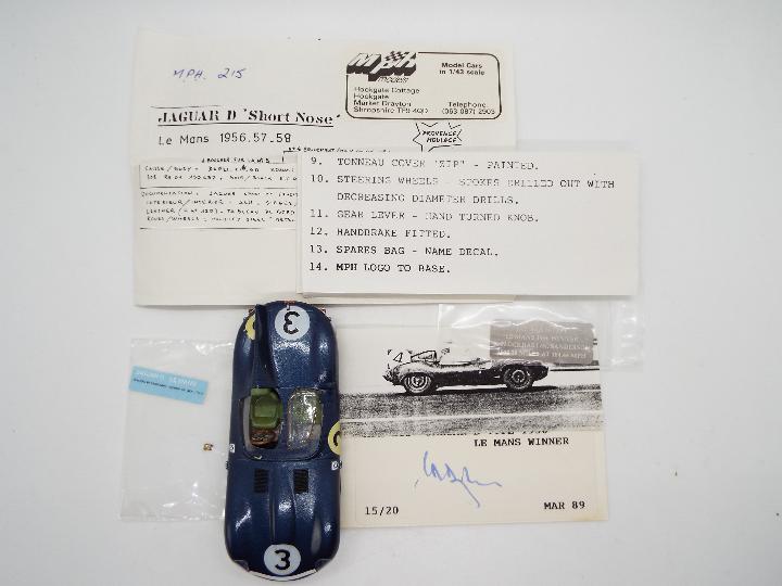 Provence Moulage - MPH Models # 215 - A boxed 1:43 scale resin model Jaguar D Type Shortnose 1956 - Image 10 of 11