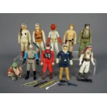 Star Wars - Ten unboxed action figures to include Endor Rebel Soldier ©LFL 83 Hong Kong,