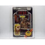 Star Wars, Kenner - A graded Kenner 1984 Star Wars ROTJ Paploo 3 3/4" action figure.