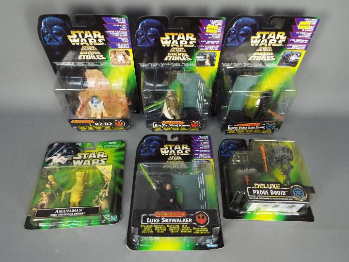 Star Wars, Kenner , Hasbro - Six boxed Star Wars action figure sets from various series.