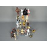 Star Wars - A quantity of unboxed action figures to include Chewbacca, Yoda, Darth Vader, Han Solo,