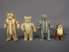 Kenner - 4 x loose 3.75" Ewok figures, Teebo, Warok, Wicket, Logray.