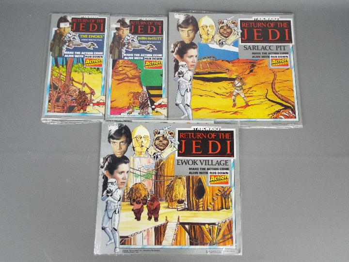 Star Wars, Thomas Salter - Four packs of Star Wars ROTJ Action Transfer Sets,