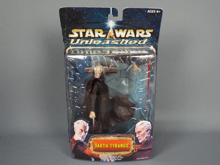 Star Wars - Hasbro - 2 x Unleashed 8" sculpture figures from 2002, - Image 5 of 7