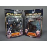Star Wars - Hasbro - 2 x Unleashed 8" sculpture figures from 2002,