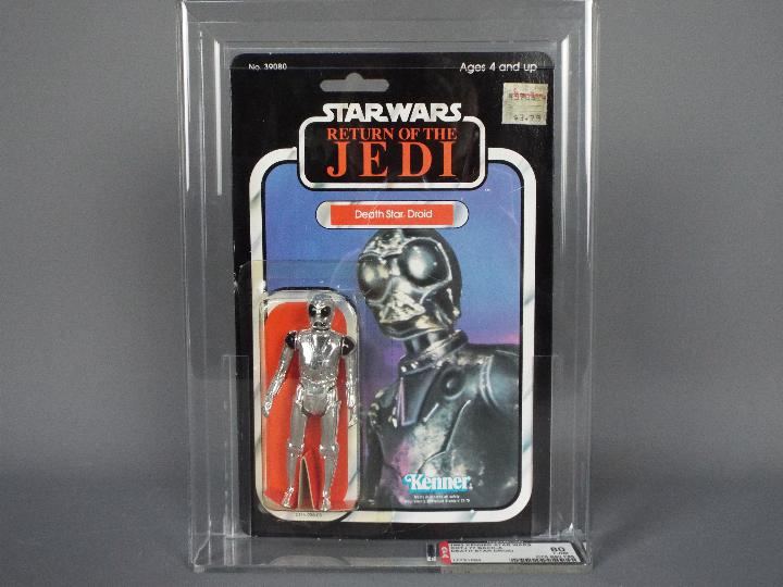 Star Wars, Kenner - A graded Kenner 1983 Star Wars ROTJ 'Death Star Droid' 3 3/4" action figure.