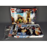 Lego - 2 x boxed sets, # 7674 V-19 Torrent, # 9516 Jabba's Palace.