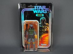 Star Wars, Kenner - A rare boxed foil backed Star Wars 40th Anniversary 'Boba Fett 'action figure.