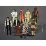 Star Wars - Eight unboxed action figures to include Princess Leia Organa ©GMFGI 1977 Hong Kong,