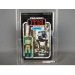 Star Wars, Kenner - A graded Kenner 1984 Star Wars ROTJ AT-ST Driver3 3/4" action figure.