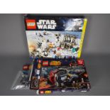 Lego - 2 x boxed sets, # 7879 Hoth Echo Base, # 75046 Coruscant Police Gunship,