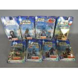 Hasbro - A collection of 8 x unopened carded Attack Of The Clones figures including Clone Trooper,