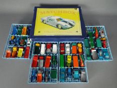 Matchbox - A vintage Matchbox 48 x cars Carry Case with 4 x trays and 48 x vehicles including # 74
