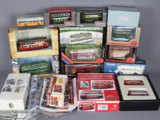 Corgi Original Omnibus, EFE, Atlas Editions, Other - 15 boxed diecast model buses and trams.