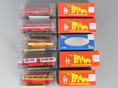 Britbus - Five boxed Limited Edition 1:76 diecast model buses by Britbus.