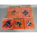 Altaya - 5 x carded WWII models in 1:72 scale including Bristol Beaufighter,