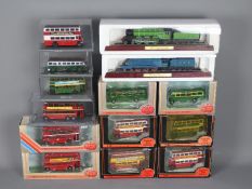 EFE, Other - 12 boxed diecast model buses by EFE plus two boxed static model trains.