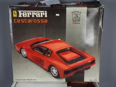 Pocher, Rivarossi - A large 1:8 scale #K71 Ferrari Testarossa model kit by Pocher.