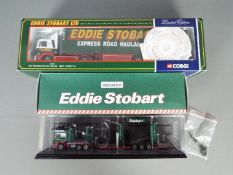 Corgi - Oxford - Eddie Stobart - 2 x boxed trucks,