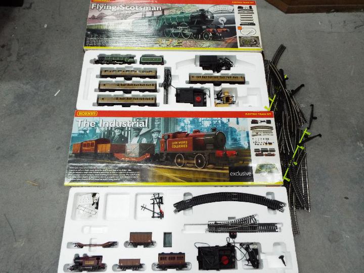 Hornby - Two boxed Hornby incomplete OO gauge electric train sets,