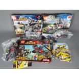 Lego - 3 x boxed and 1 x unboxed Lego set including # 76016 Spider Helicopter Rescue,