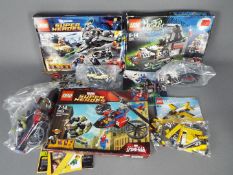 Lego - 3 x boxed and 1 x unboxed Lego set including # 76016 Spider Helicopter Rescue,