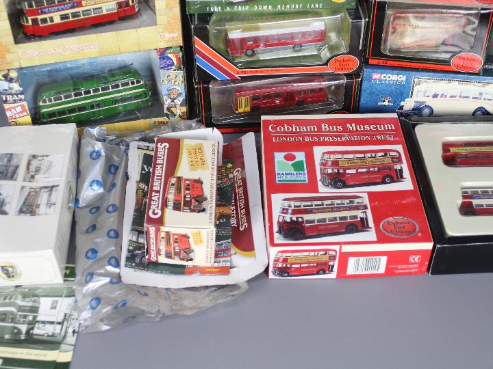 Corgi Original Omnibus, EFE, Atlas Editions, Other - 15 boxed diecast model buses and trams. - Image 2 of 3