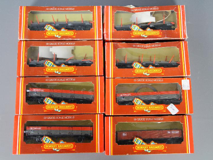 Hornby - 8 x boxed 00 gauge wagons including # R246 45 Ton Steel Carrier x 4,