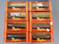 Hornby - 8 x boxed 00 gauge wagons including # R246 45 Ton Steel Carrier x 4,