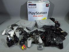 Sony Play Station - 2 x Sony Play Station models # SCPH-5502, # SCPH-7002 Dual-Shock.