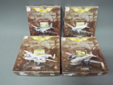 Corgi Aviation Archive - Four boxed Corgi Aviation 1:144 scale civilian aircraft from the Frontier