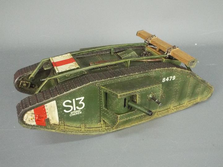 King and Country - A boxed FW157 World War 1 British Mark IV Tank 'Spring Chicken', - Image 5 of 7