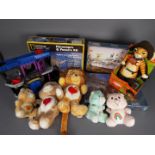 Care Bears, Other - Five unboxed vintage Care Bears, including Champ Bear,