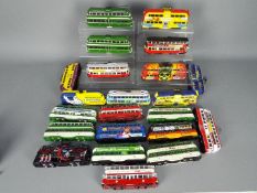 Corgi Original Omnibus - A fleet of 22 x loose tram models including Blackpool Balloon tram in