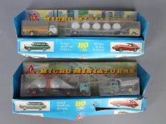 EKO - Two boxed EKO Micro Miniatures HO / 1:86 scale plastic vehicle sets.