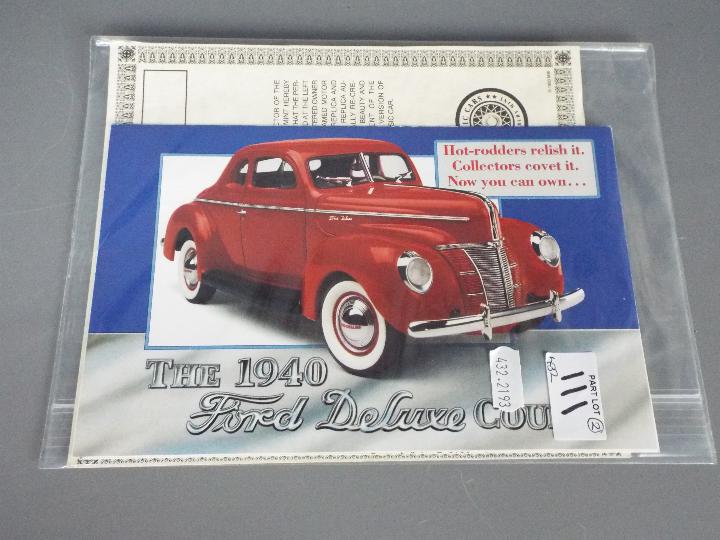 Danbury Mint - A boxed Danbury Mint 1:24 scale 1940 Ford Deluxe Coupe. - Image 5 of 5
