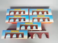 Hornby - 6 x boxed 00 gauge 3 x arch Viaduct sections # R180.