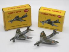 Dinky Toys - Two boxed Dinky Toys military Aircraft.