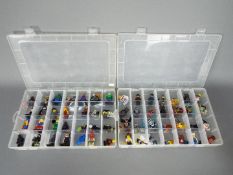 Lego - A group of 56 x figures including Harry Potter, a hippie, Spiderman and others.