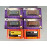 Dapol - Hornby - 6 x boxed 00 gauge wagons including # B391A BR Vent van x 2,