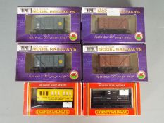 Dapol - Hornby - 6 x boxed 00 gauge wagons including # B391A BR Vent van x 2,