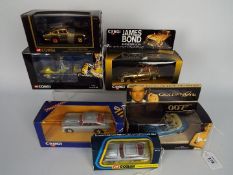 Corgi - A collection of 6 x boxed James Bond vehicles including # 96645 Goldfinger 30th Anniversary