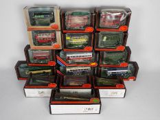 EFE - 16 x boxed die-cast model buses - lot includes a Bristol RELL WILTS and DORSET coach,
