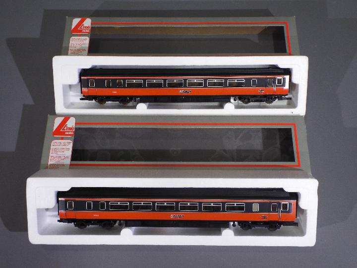 Lima - A boxed Lima OO gauge Class 156 2-Car DMU in Strathclyde Transport (Orange & Black) livery.