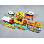 Matchbox - A collection of 6 x boxed 1970s Superfast vehicles including # 63 Freeway Burmah Gas